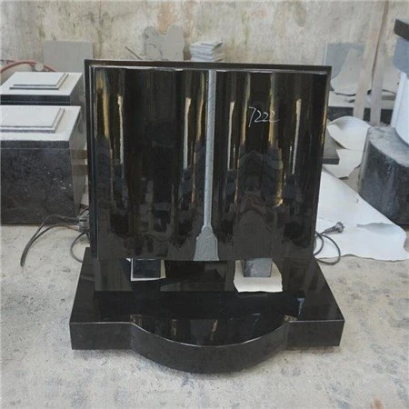 Black Granite Gravestone