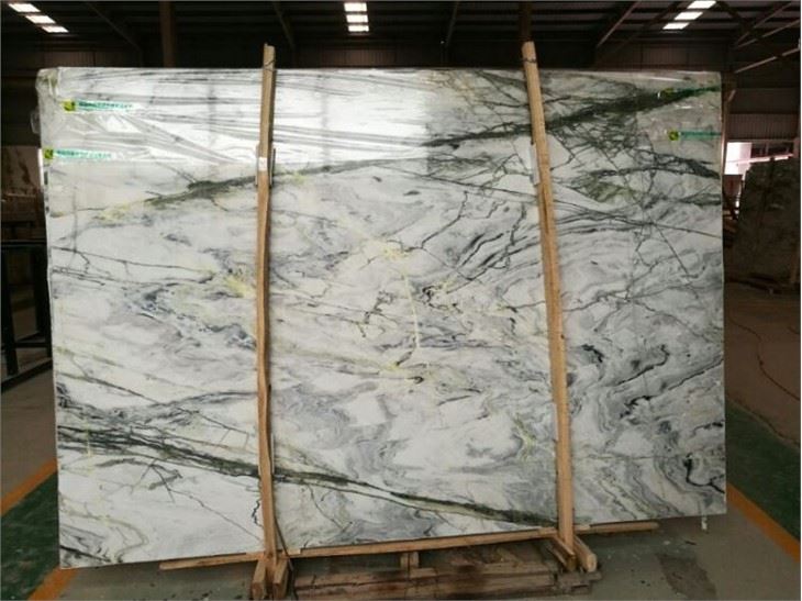 white marble with green veins